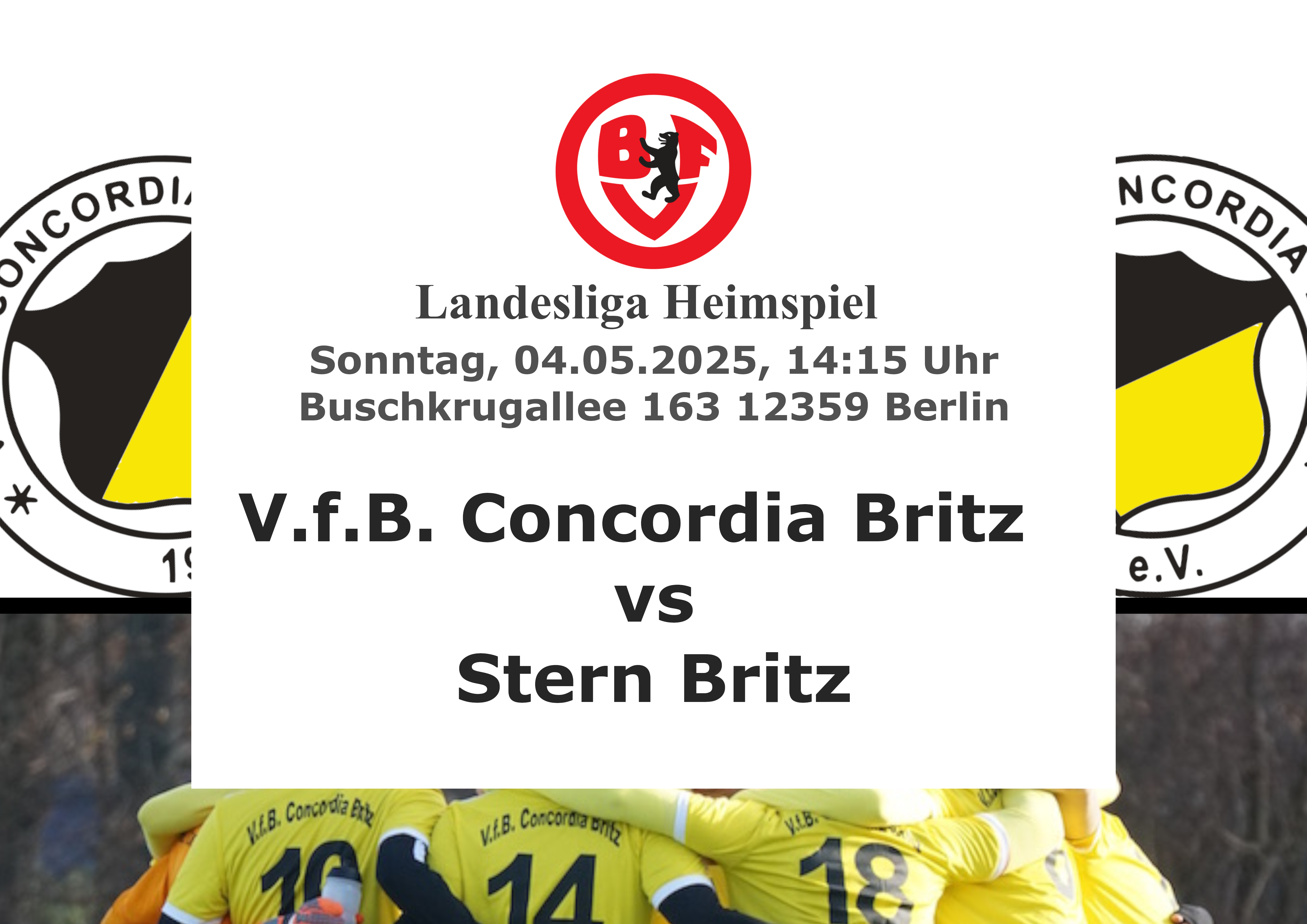 Spielankündigungsplakat